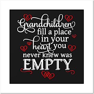 Grandchildren empty t-shirt Posters and Art